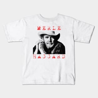 merle haggard visual art Kids T-Shirt